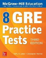 McGraw-Hill Education 8 GRE Practice Tests, Third Edition