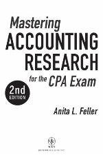 Mastering Accounting Research for the CPA Exam