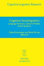 Cognitive Sociolinguistics