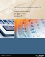 Statistics and Data Analysis for Social Science