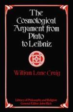 Cosmological argument from Plato to Leibniz.