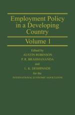 Employment policy in a developing country : a case study of India : proceedings of a joint conference of the International Economic Association and the Indian Economic Association held in Pune, India