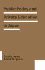 Public policy and private education in Japan