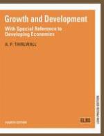 Growth and development, with special reference to developing economies