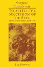 To settle the succession of the state : literature and politics, 1678-1750
