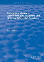 Instructor's manual to accompany linear algebra and ordinary differential equations