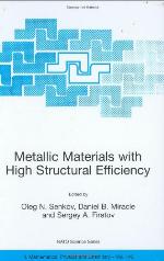 Metallic Materials with High Structural Efficiency