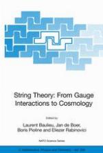 String theory: from Gauge interactions to cosmology : [proceedings of the NATO Advanced Study Institute on String Theory: From Gauge Interactions to Cosmology, Cargese, France, from 7-19 June 2004]