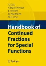 Handbook of Continued Fractions for Special Functions