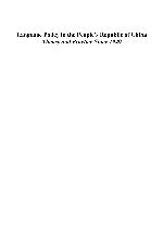 Language Policy in the People's Republic of China