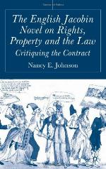 The English Jacobin Novel on Rights, Property and the Law