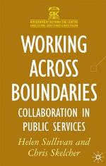 Working across boundaries : collaboration in public services