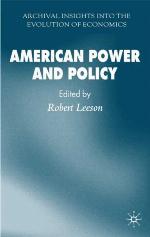 American Power and Policy