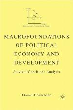 Macrofoundations of Political Economy and Development