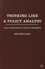 Thinking Like a Policy Analyst : Policy Analysis as a Clinical Profession.
