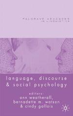 Language, Discourse and Social Psychology