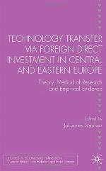 Technology Transfer via Foreign Direct Investment in Central and Eastern Europe