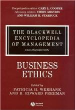 The Blackwell Encyclopedia of Management, Business Ethics