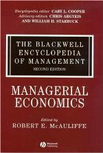 The Blackwell Encyclopedia of Management, Managerial Economics