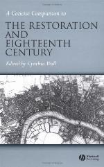 A Concise Companion To The Restoration And Eighteenth Century