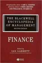 The Blackwell Encyclopedia of Management, Finance