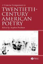 A Concise Companion to Twentieth-Century American Poetry