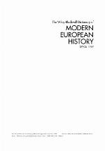 The Wiley-Blackwell Dictionary of Modern European History Since 1789