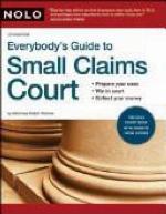 Everybody's Guide to Small Claims Court