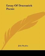 Essay Of Dramatick Poesie