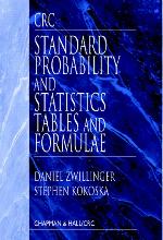 CRC standard probability and statistics tables and formulae