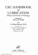 CRC handbook of lubrication : theory and practice of tribology