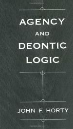 Agency and deontic logic