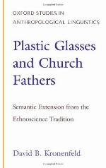 Plastic glasses and church fathers : semantic extension from the ethnoscience tradition
