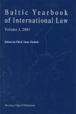 Baltic yearbook of international law. Vol. 3. 2003