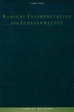 Radical interpretation and indeterminacy