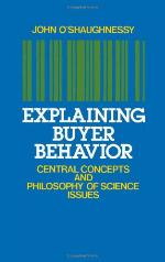 Explaining Buyer Behavior : Central Concepts and Philosophy of Science Issues.