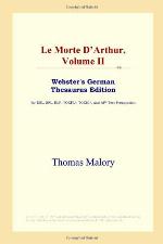 Le morte d'Arthur. Vol. II
