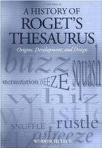 A History of Roget's Thesaurus