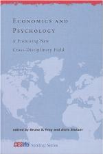 Economics and psychology : a promising new cross-disciplinary field