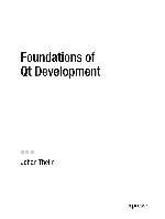 Foundations of Qt Development