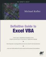 Definitive Guide to Excel VBA.