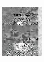 PHP Solutions Dynamic Web Design Made Easy