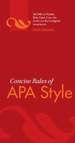 Concise Rules of APA Style
