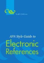 APA style guide to electronic references.