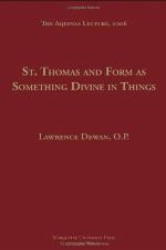 St. Thomas and form as something divine in things