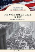 The Stock Market Crash of 1929