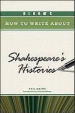 Bloom's How to Write about Shakespeare's Histories