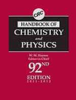 CRC Handbook of Chemistry and Physics, 92nd Edition.