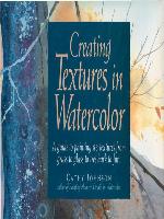 Creating Textures in Watercolor