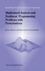 Multivalued Analysis and Nonlinear Programming Problems with Perturbations